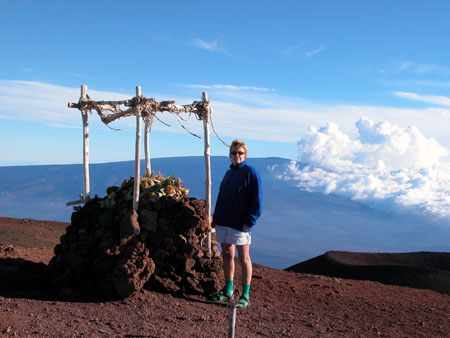 Shrine at summit of Mauna Kea