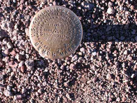 USGS Benchmark at the Mauna Kea Summit